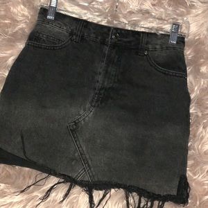 Mini jean skirt